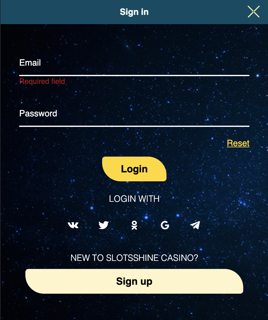 lots Shine Casino Login